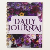 Levendig Paars & Goud Tuindagboek Planner (Voorkant)