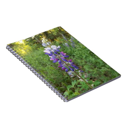 Levendig Paarse Bloom Spiral Notitieboek (Rechterzijde)