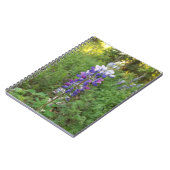 Levendig Paarse Bloom Spiral Notitieboek (Linkerzijde)
