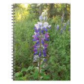 Levendig Paarse Bloom Spiral Notitieboek (Voorkant)
