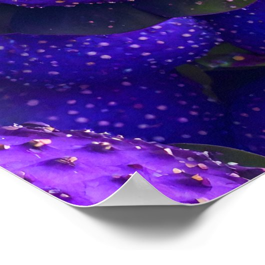 Levendig Paarse Natuur Patroon Poster (Hoek)