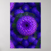 Levendig Paarse Natuur Patroon Poster (Voorkant)