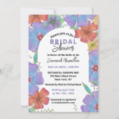 Levendig Paarse Oranje Boho Bloem Bruidsmeisjesfee Kaart (Voorkant)