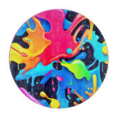 Levendig Paint Party Design Snijplank (Voorkant)