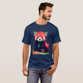 Levendig Panda-ontwerp T-shirt (Voorkant volledig)