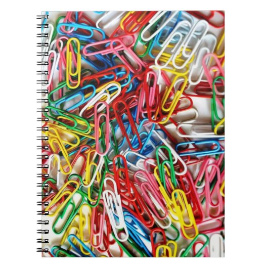 Levendig Paperclip Chaos Notitieboek (Voorkant)