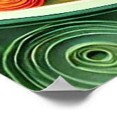 Levendig papier quilling kunst weergeven kleurrijk poster (Hoek)