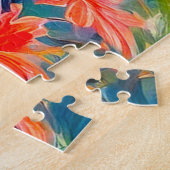 Levendig Paradijs Vogel in een weelderige tuin Legpuzzel (Zijkant)