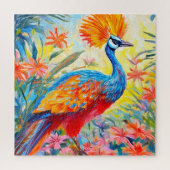 Levendig Paradijs Vogel in een weelderige tuin Legpuzzel (Verticaal)