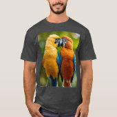 Levendig Parrot Pair T-shirt (Voorkant)