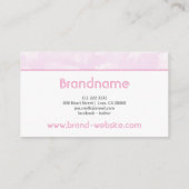 Levendig pasteel roze sky Clouds Trendy Girls Styl Visitekaartje (Achterkant)