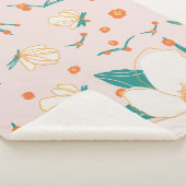 Levendig pasteltje, elegant schattig meisje sherpa deken (3/4)