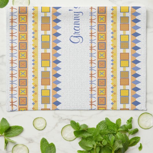 Levendig patroon Granny's Kitchen Theedoek (Gevouwen)