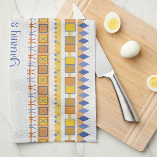 Levendig patroon Granny's Kitchen Theedoek (Quarter Fold)