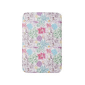 Levendig patroon met kleurrijke bloemen badmat (Voorkant Verticaal)