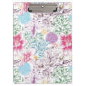 Levendig patroon met kleurrijke bloemen klembord (Voorkant)