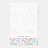 Levendig patroon met kleurrijke bloemen post-it® notes (Voorkant)