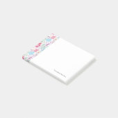 Levendig patroon met kleurrijke bloemen post-it® notes (Schuin)