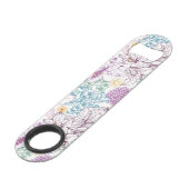 Levendig patroon met kleurrijke bloemen speed flessenopener (Voorkant Gekanteld)