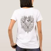 Levendig Peacock Majesty T-shirt Design (Achterkant)