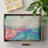 Levendig Pensive Sugar Skull Vrouw Decoupage Papie Tissuepapier (Geschenk)