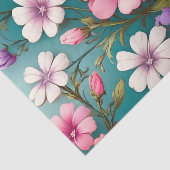 Levendig Phlox bloemenelegant patroon Tissuepapier (Detail)