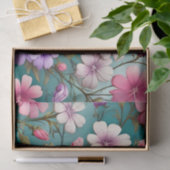 Levendig Phlox bloemenelegant patroon Tissuepapier (Geschenk)