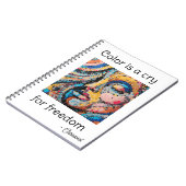Levendig Pixel Feest Notitieboek (Linkerzijde)