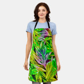 Levendig Plant Strokes ontwerp Schort (Gedragen)