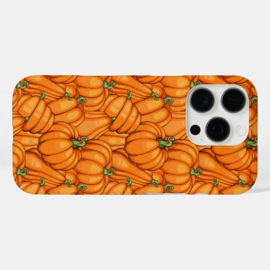 Levendig pompoenpatchpatroon Case-Mate iPhone case (Achterkant (horizontaal))