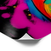 Levendig portret met kleurrijke headwrap perfect poster (Hoek)