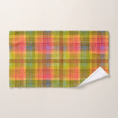 Levendig potlood kleur geruite patroon bad handdoek (Handdoek)