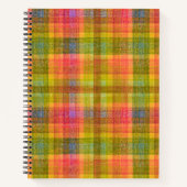 Levendig potlood kleur geruite patroon notitieboek (Voorkant)