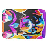 Levendig Puppy kunstwerk Badmat (Voorkant)