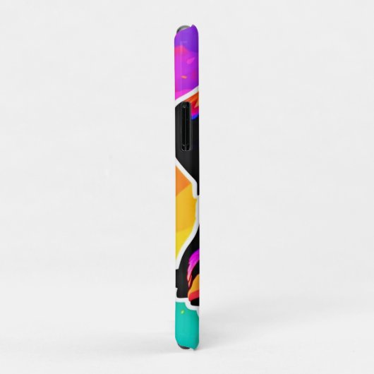 Levendig Puppy kunstwerk Case-Mate iPhone Case (Achterkant/rechts)