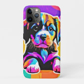 Levendig Puppy kunstwerk Case-Mate iPhone Case (Achterkant)
