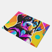 Levendig Puppy kunstwerk Deurmat (Schuin)