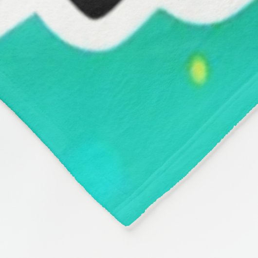 Levendig Puppy kunstwerk Fleece Deken (Hoek)