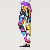 Levendig Puppy kunstwerk Leggings (Links)