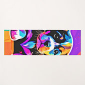 Levendig Puppy kunstwerk Yogamat (Voorkant (horizontaal))
