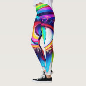 Levendig Rainbow Eye artwork Leggings (Links)