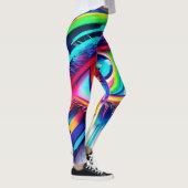 Levendig Rainbow Eye artwork Leggings (Rechts)