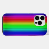 Levendig Rainbow Paint Stripe Line Patroon iPhone Hoesje (Achterkant horizontaal)