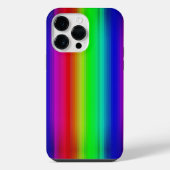 Levendig Rainbow Paint Stripe Line Patroon iPhone Hoesje (Achterkant)