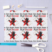 LEVENDIG RED SOCCER PLAYER DESIGN TISSUEPAPIER (Craft)