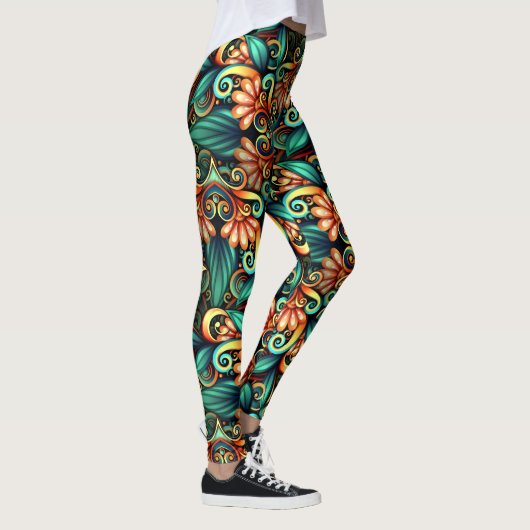 Levendig Regal Pop Mode Leggings (Rechts)