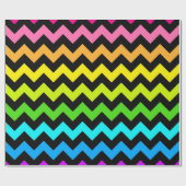 Levendig Regenboog Chevron patroon Cadeaupapier (Vlak)