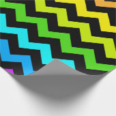 Levendig Regenboog Chevron patroon Cadeaupapier (Hoek)