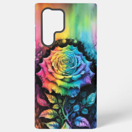 Levendig regenboog Roos Samsung Galaxy Hoesje