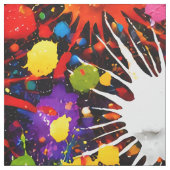 Levendig regenboog verfspattern doek, levendig, kl stof (Swatch)